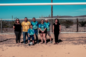 AHATA a aporta pa drecha veld di Sportboys na Santa Cruz