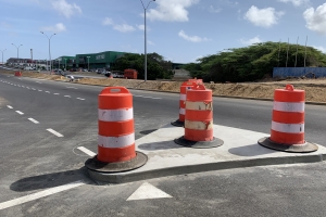 A ordena Mota Engil pa destrui isla riba Watty Vos Blvd y a multa nan  