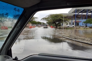 Area di rotonde na Noord tabata bou di awa un dia despues cu a habrie