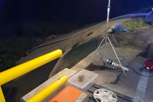 DOW: Caminda pa brug Spaans Lagoen cera pa drecha crashbarriers 