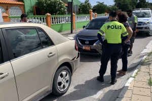 Ketting boksing na luz di trafico Driemasterstraat