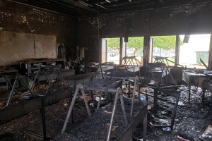 Lokaalnan di Cacique Macuarima School a keda completamente destrui