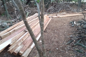 DIP a constata construccion illegal den besindario di Bucutiweg  