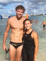 Renze Postma y Britta Schwengle ta gana 5k Betico Open Water Swimming competition