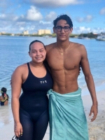 Renze Postma y Britta Schwengle ta gana 5k Betico Open Water Swimming competition