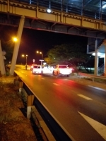 Polis motorisa a parti basta multa despues di final Soca Monarch
