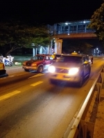 Polis motorisa a parti basta multa despues di final Soca Monarch