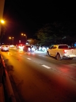 Polis motorisa a parti basta multa despues di final Soca Monarch