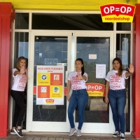 Op=Op cu manera ‘original’ pa alerta cliente pa distancia den tienda relaciona cu coronavirus