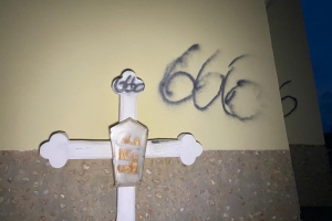 Kapel di Alto Vista atrobe tabata blanco di vandalismo 