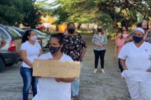 Trahadornan di SABA a protesta dialuna mainta  