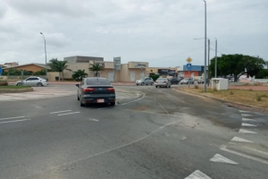 Debi na accidente di truck, a plama azeta riba caminda na Noord  