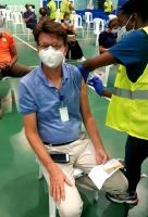 Varios miembro di DVG y Crisis Team tambe a vacuna contra Covid19