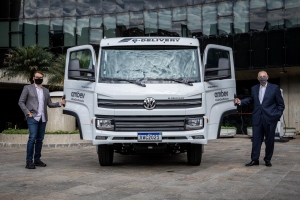 Volkswagen Caminhões e Ônibus a entrega su prome truck 100% electrico 