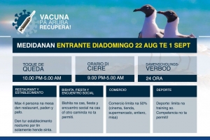 Gobierno ta re-introduci Toque de Queda entrante diadomingo atrobe