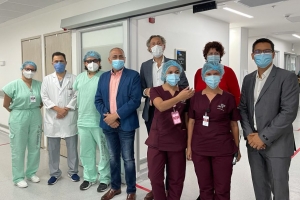 Delegacion di HOH a bishita hospitalnan na Colombia