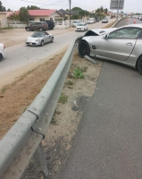 Mester a cera un lane di Watty Vos Blvd despues di accidente di trafico