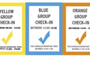 Aeropuerto di Aruba a anuncia adaptacion di e check-in time pa tur colornan di cada grupo