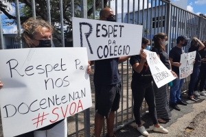 Docentenan di Colegio Arubano a exigi respet di directiva di scol