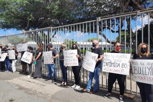 Docentenan di Colegio Arubano a exigi respet di directiva di scol