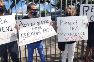 Docentenan di Colegio Arubano a exigi respet di directiva di scol