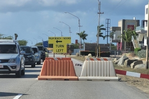 DOW: Construccion di rotonde tan solicita di Palm Beach a cuminsa!