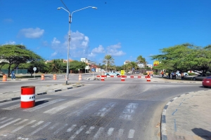 DOW: Construccion di rotonde tan solicita di Palm Beach a cuminsa!