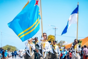 Aruba a celebra fin di siman di Himno y Bandera na grandi atrobe