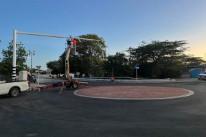 E rotonde mas nobo na Aruba a habri na cruzada di Elmar na Playa