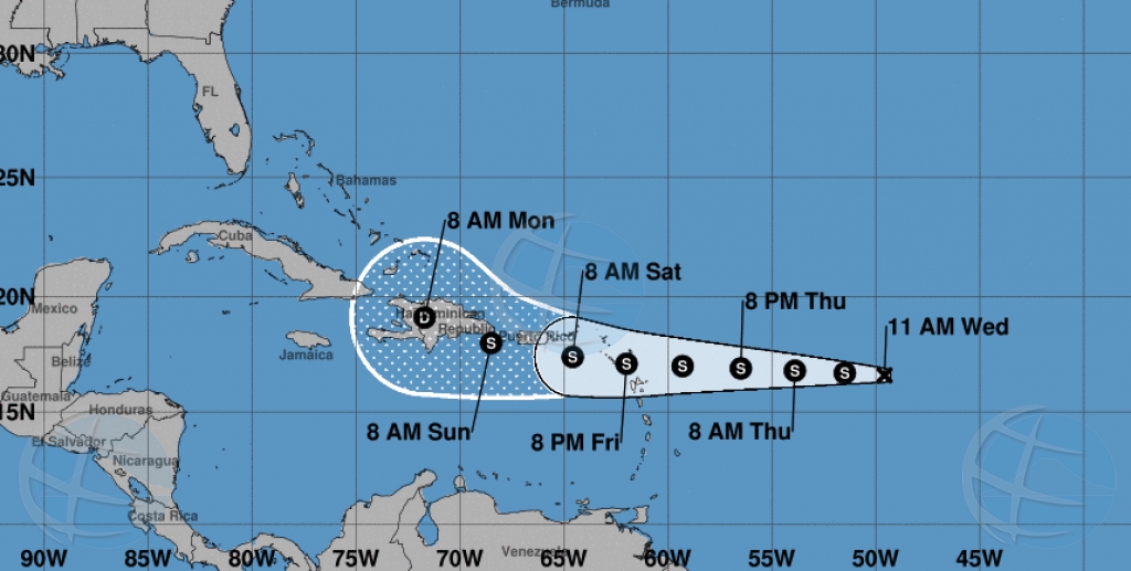 Depresion tropical #7 a forma den Caribe y por bira Fiona diahuebs