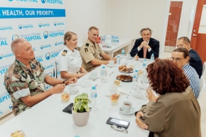 Comandante nobo di Marinierskazerne a bishita Hospital di Aruba