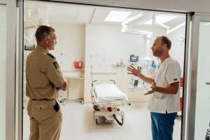 Comandante nobo di Marinierskazerne a bishita Hospital di Aruba