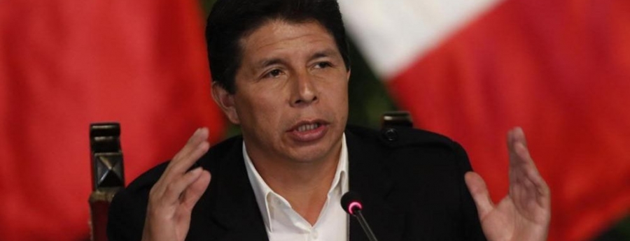Parlamento di Peru a baha su presidente Pedro Castillo 