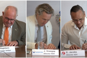 Hospital Horacio Oduber y IMSAN a firma acuerdo formal di cooperacion