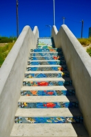    Trabounan di arte cu mosaic na trapi di Rodgers Beach a keda desvela