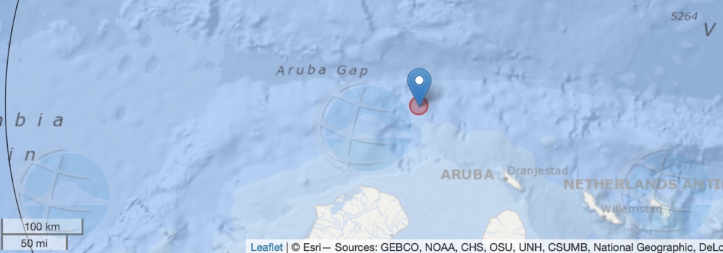 Temblor modera a keda registra cerca di Aruba diaranson