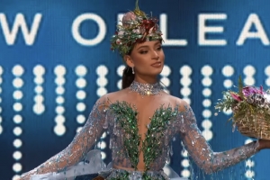 Aruba y Corsou a luci durante certamen preliminar di Miss Universo 2022