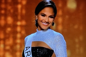 Aruba y Corsou a luci durante certamen preliminar di Miss Universo 2022