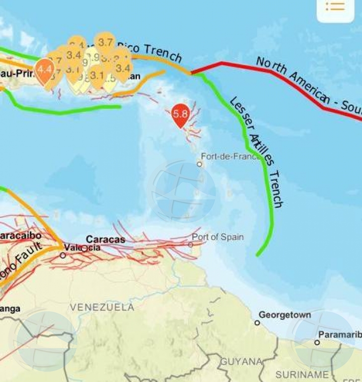 Meteo Corsou: Temblor sinti na Isla Riba awe no a genera tsunami pa Aruba y Corsou 