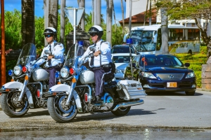 Cuerpo policial Aruba ta cla pa ricibi su Mahestad Rey Willem Alexander
