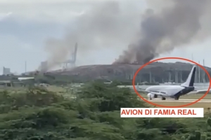 Dump na Parkietenbos tabata na candela riba prome dia di bishita di Pareha Real