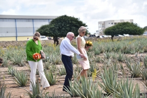 Famia Real a disfruta di e bishita na Royal Aruba Aloë  