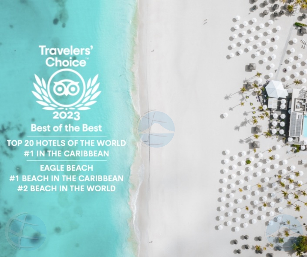 E Team di Bucuti & Tara ta pone Aruba riba escenario mundial: Unico hotel di Caribe nombra den e lista di Top 25 hotelnan na mundo y No. 1 mihor hotel den Caribe 