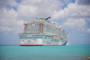 Prome bishita di barco crucero Mardi Gras a trece mas di 6 mil turista Aruba
