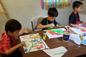 Fundacion Muchila Creativo a tene tayernan di arte pa muchanan cu vacantie