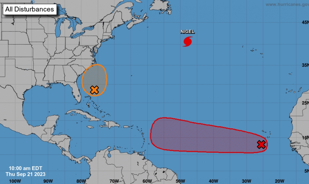 National Hurricane Center ta vigilado ola tropical bayendo direccion Caribe