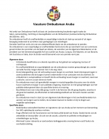 Vacatura pa Ombudsman Aruba