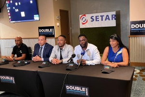 Pelotero Chadwick Tromp ta participa den competencia Proline Baseball Aruba 