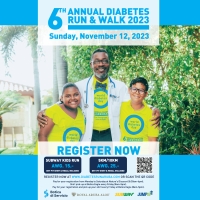 Registra awo pa e di Seis Edicion di Diabetes Run & Walk