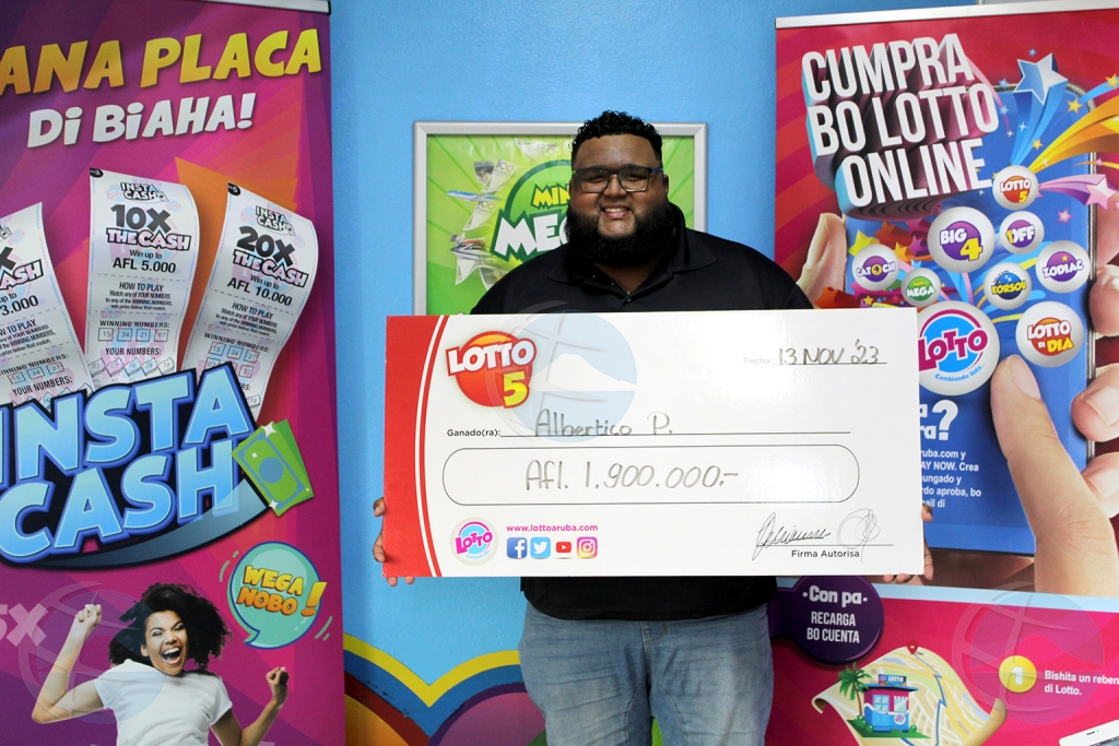 Aruba su di tres miyonario pa 2023 a bin reclama su premio di Lotto